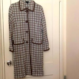 Vintage Andrea Jovine long button coat size: L